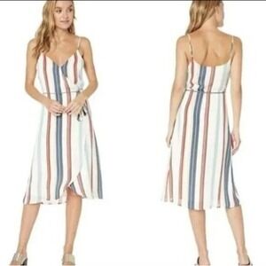 XS Striped Wrap Dress‎ Strappy Flowy NEW Cupcakes & Cashmere Casual Summer